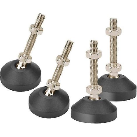 Un ensemble de 4 chaises/tables à pieds réglables, en acier inoxydable/ABS. (1/5)
