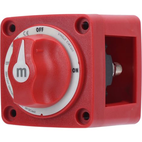 6006 M-Serie Bootsbatterieschalter, Einzelkreis, robust, für 12–48 V Gleichstrom, Marine (1/5)