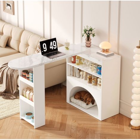 MEUBLIV mueble de almacenaje móvil negro con ruedas 52x50x75 cm y módulos reversibles (1/5)