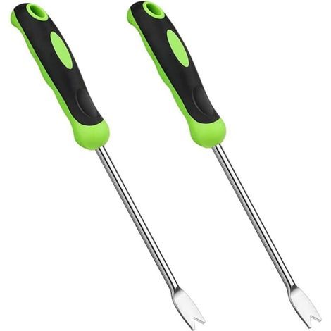 Outil de désherbage Manuel Outil de désherbage de Jardin Outil de désherbage en Acier Inoxydable pour Creuser Le Jardin ou Le Patio 2PCS (1/4)