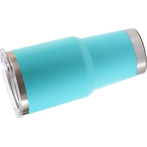Mug isotherme 900 ml en acier inoxydable, grande capacité, large ouverture, idéal pour les voyages en voiture, bleu ciel