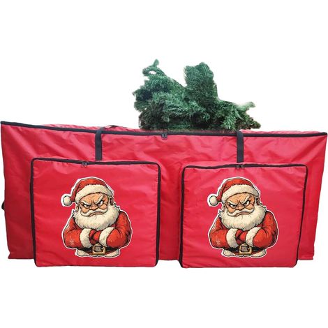 Sapin De Noël Sac Résistant Aux UV Sac Avec 2 Poches Pochette Organisatrice pour Accessoires de Fête - pour Meuble Dressing Lingue Salon Garage Appartement (1/5)