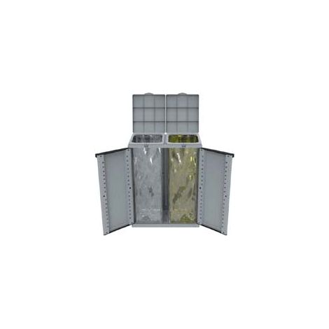 Poubelle d'armoire Ecoline2 pour la collecte séparée des déchets - mm.680x390x887h