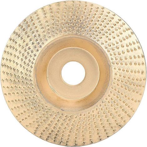 Schleif-, Schnitz- und Formscheibe aus Hochgeschwindigkeitsstahl für die Holzbearbeitung, Polierscheibe für Winkelschleifer, 100 mm, Gold