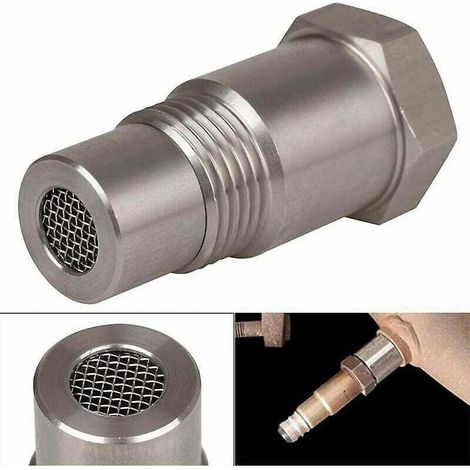 Debuns – Adaptateur capteur d'oxygène O2 M18x1.5 – Éliminateur voyant contrôle moteur – Acier inoxydable – Pour catalyseur retiré (1/4)