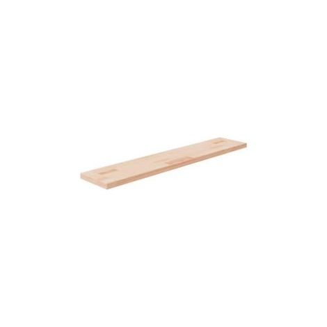 Panneau d'étagère 100x20x2,5 Bois de chêne massif non traité (1/4)