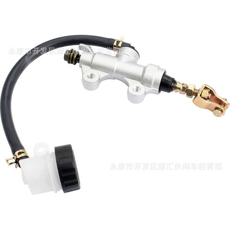 Suitable for Arctic Cat 400 500 650 2X4 rear brake upper cylinder integrated flat cylinder, silver (1/5)
