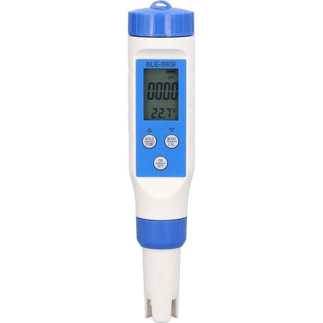 Stylo testeur intelligent 5 en 1 pour l'eau : Bluetooth 5.2, pH, TDS, EC, sel, température, contrôle par application, pour piscines et aquariums. (1/5)