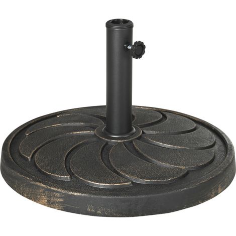 Sonnenschirmständer, wetterfest, 53 cm Durchmesser x 33 cm Höhe, schwarz