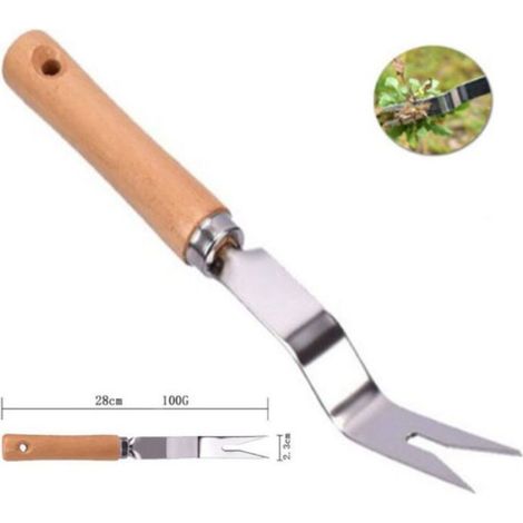 Pelle à herbe courbée en acier inoxydable pour l'extérieur (1/4)
