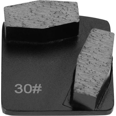 Disque de ponçage diamanté trapézoïdal à liant moyen, grain 30, pour meuleuse de sol. (1/5)