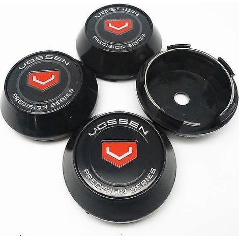 Lot de 4 cache-moyeux de 65 mm pour jantes Vossen, emblème, logo, autocollants et accessoires de style automobile. (1/5)