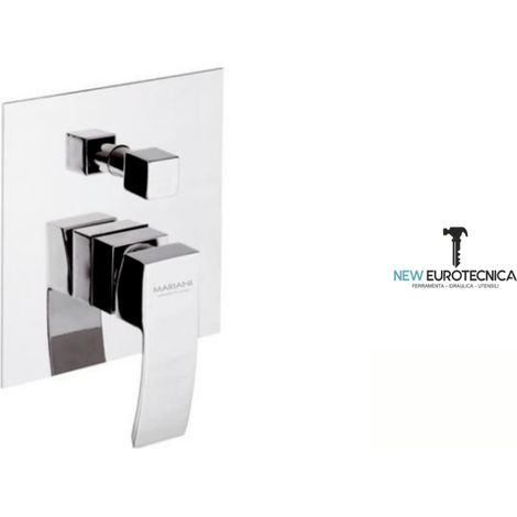 Monocomando incasso doccia con deviatore linea marte rubinetteria mariani