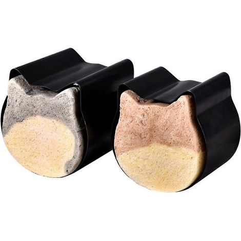 Molde para pan antiadherente con forma de gato, ideal para tostar. Herramientas y accesorios para hornear. Cortadores de galletas. Apto para lavavajillas.