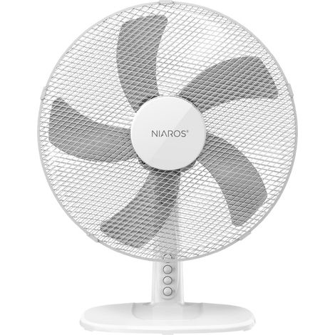 Ventilador sobremesa Lathor Ø43cm 45W Blanco