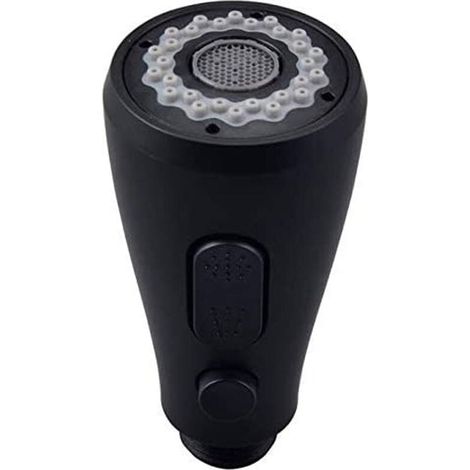 Douchette Robinet Cuisine 1 Jets Tête de Douche Remplacement Douchette pour Mitigeur Cuisine (peint en noir) (1/5)