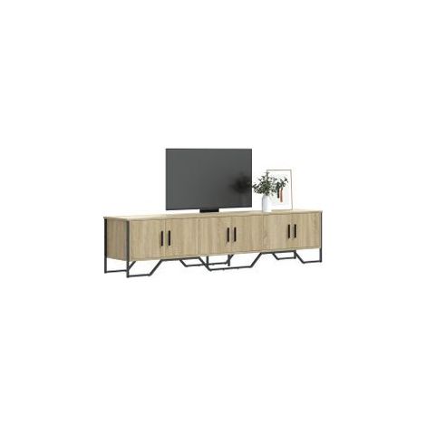 Meuble TV chêne sonoma 180x34x41 bois d'ingénierie (1/5)