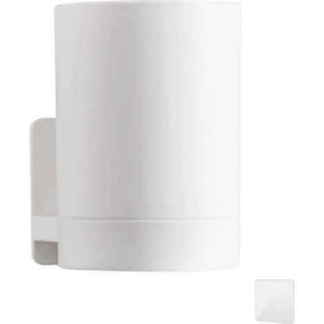 Wall-Mounted Toothbrush Holder, No Drilling, No Adhesive Residue, Multi-Functional Cup