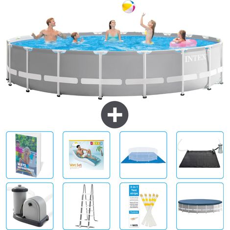 Prism Frame Pool Rund - 610x132 cm - 9-teilig S567