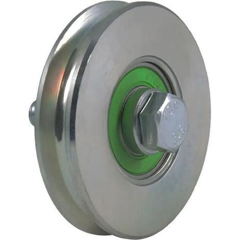 Ruota a gola rotonda da 80mm con gola da 8mm per cavo roue a gorge pour portail