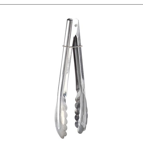 Pince de service en acier inoxydable de 23 cm pour barbecue, buffet, pain, steak, etc.-AquaForge