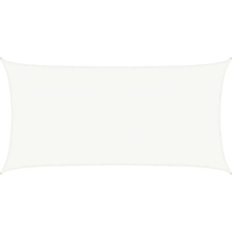 Maison Exclusive - Sonnensegel 160 g/m² Weiß 4x7 m HDPE (1/5)