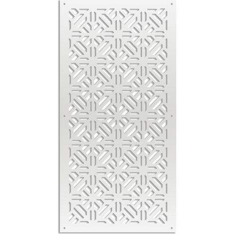 STOCCOLMA - Pannello in PVC traforato - Parasole - Colore: bianco - Misura: 50x150 cm