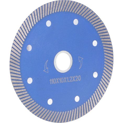 Lame de scie diamantée pour la découpe de carrelage en céramique, marbre, pierre, béton et tôle de fer fine 110 x 10 x 1,2 x 20 (1/5)