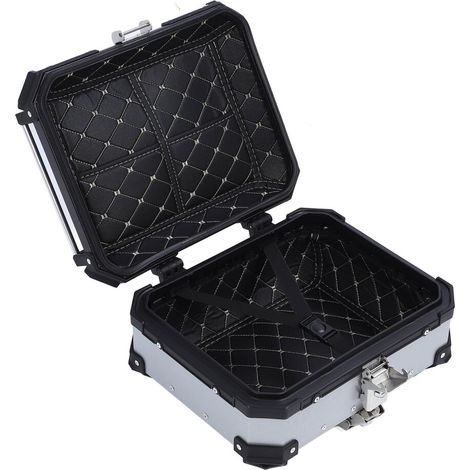 Baúl para motocicletas Suzuki de 28 litros, con base extraíble y cerradura.