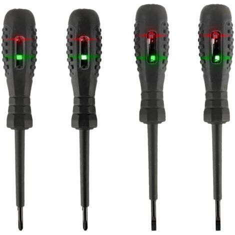 Rilevatore di elettricità magnetico 2 in 1, rilevatore di elettricità ad alta coppia, tester di tensione a penna per elettricisti (2 punte piatte + 2 punte a croce) (1/5)
