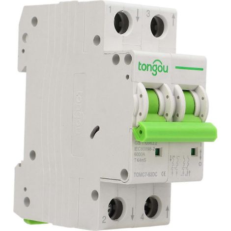 Miniatur-Leistungsschalter für Solar-PV-Anlagen, DC 550 V, thermomagnetischer Auslöseschalter, 2-polig, 40 A