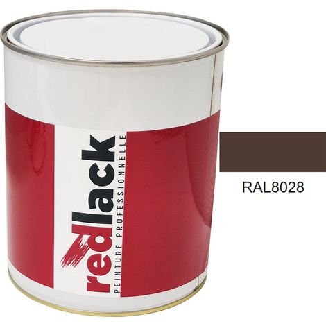 Dose 3L Lack Mehrzweckfarbe – RAL 8028 – Erdbraun – Matt – für verschiedene Oberflächen – Redlack