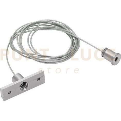 GBIS23 KIT SOSPENSIONE PER BINARIO 48V "GBIN" CON CAVO SINGOLO NICKEL