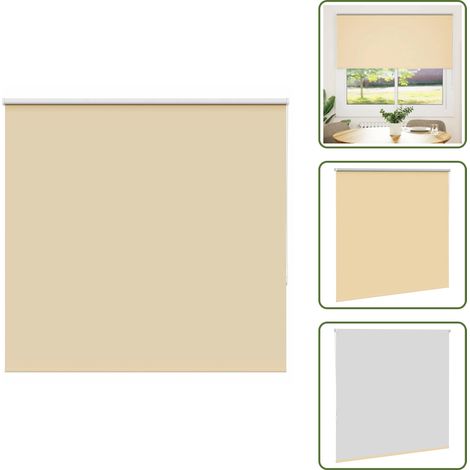 vidaXL Verdunkelungsrollo Beige 165x130 cm Stoffbreite 161,6 cm (1/5)