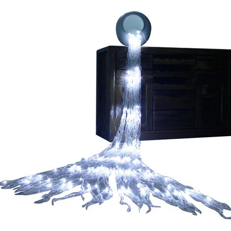 Décoration de Noël, décoration de jardin, guirlandes lumineuses LED, décoration de chambre, étoiles, cascade d'eau (1/5)