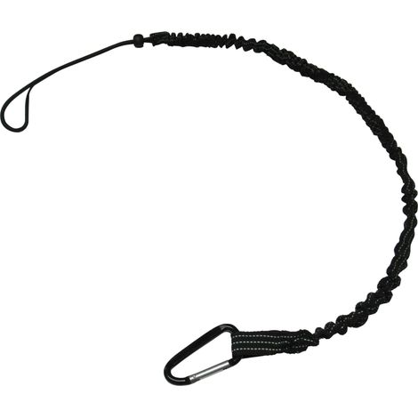 Scaffold Tool Lanyard Safety Tether (Harness Bungee Strap Carabiner Clip)