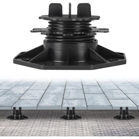 TolleTour Set di 30 piazzole regolabili per terrazza Plot piazzole regolabili per terrazza 35-65 mm