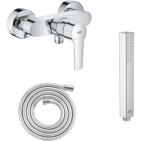 GROHE Mitigeur de douche Start 2021 monocommande avec douchette 1jet Vitalio Joy Cube et flexible 200cm