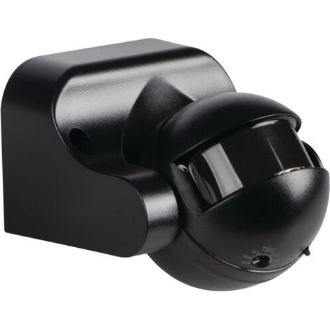 Détecteur PIR extérieur noir 12 m IP44 160° ALER Kanlux (1/4)