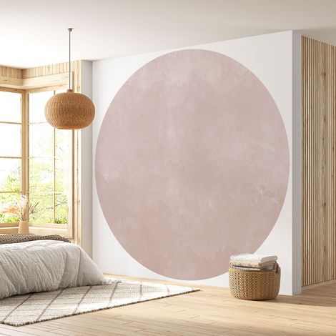 Papier peint rond / cercle - Couleur Tendance - 679 - Diamètre 30 cm (1/4)