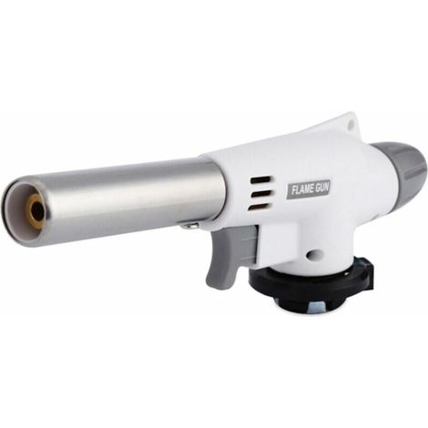 Torche à butane, briquet de cuisine avec sécurité, brûleur de torche, pistolet à flamme, briquet torche à gaz, torches de cuisine (gaz butane non inclus) (1/5)