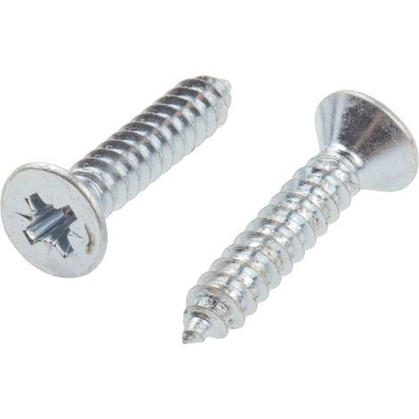Vis autotaraudeuse RS PRO, N°10 x 25mm, tête Fraisée, en Acier ( Prix pour Boîte de 100 )