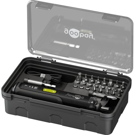 Elektrischer Schraubendreher Goobay mini electric screwdriver set 3 Drehmomente (1/5)