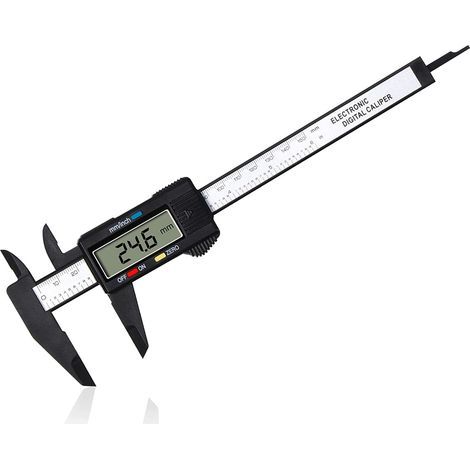 Pied a Coulisse Digital,Pied à Coulisse Numérique Classique de 150 mm / 6 Pouces Avec Grand Écran LCD pour es Mesures Externes, Internes, Profondeur et Pas Outil de Mesure Électronique (1/5)