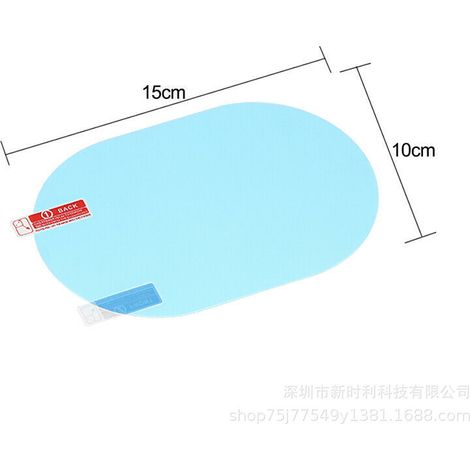 Waterproof film for 2 car rearview mirrors, anti-fog and waterproof film for side windows and reversing mirrors (1/5)