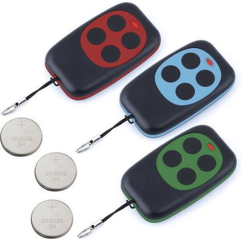 Télécommande Portail - 433,92 MHz - Code Fixe Programmable - Auto-apprentissage - Compatible Portails Garage Volets - 1 Pièce (1/4)