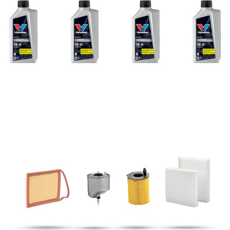 Kit tagliando 4 FILTRI e 4L OLIO compatibile con Citroen Ds3 1.6 Hdi Fap 68kw dal 2010 (1/5)
