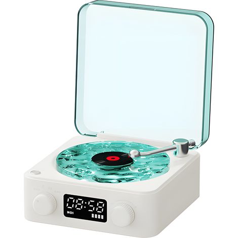 Jouet de Projecteur de Vagues avec Plateau Tournant Portable Machine de Sommeil Bluetooth 4 Connexions Gros Boutons LED 4 Sons Blancs pour Salon Bureau Cadeau (1/5)