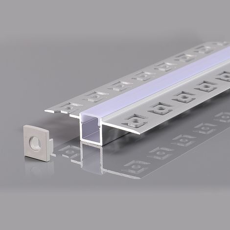 Profilo in alluminio per Gris 2m nastro LED - 56mm L x 15mm l