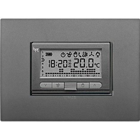 BPT Came crono termostato grigio antracite +  Placca Vimar Arke - TH/350 - 69409100